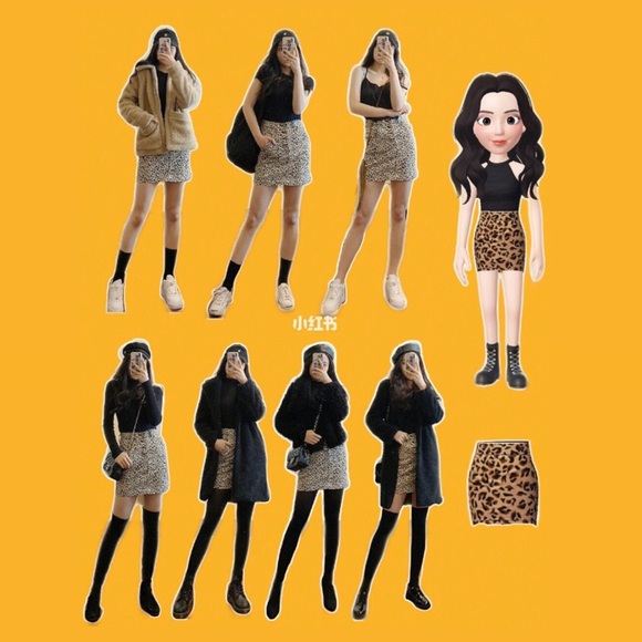 Hollister Ultra High Rise Leopard Denim Skirt - Picture 6 of 6